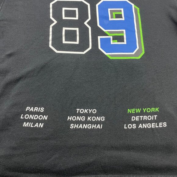 No Fear Street Tour 89 Retro Basketball Hoodie Men Small S Black Blue Hoops Hoop - Picture 9 of 13